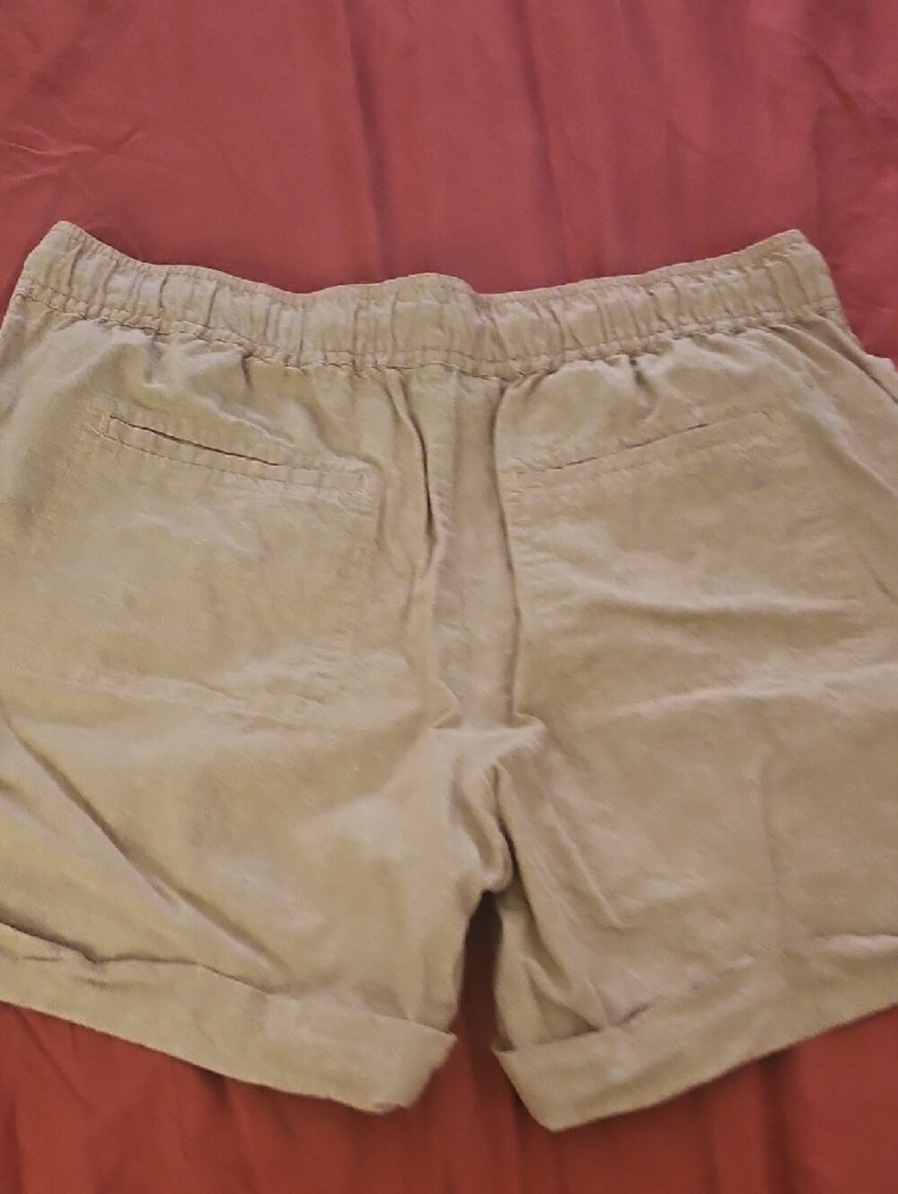 Eddie Bauer Khaki Tan Drawstring Shorts - Picture 7 of 9